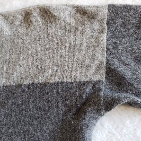 CLAN DOUGLAS Men's Crew Neck 100% Cashmere Ombre/Stripe Sweater SZ XL Long - Picture 9 of 15